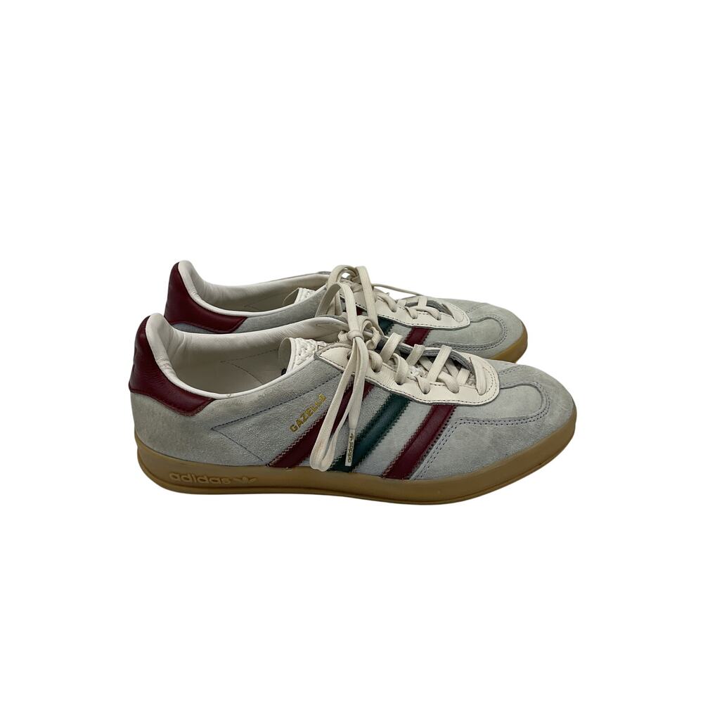 Adidas 'Gazelle' Grey Suede Indoor Shoes Size 6.5 Men, Womens 8 - Picture 2 of 7